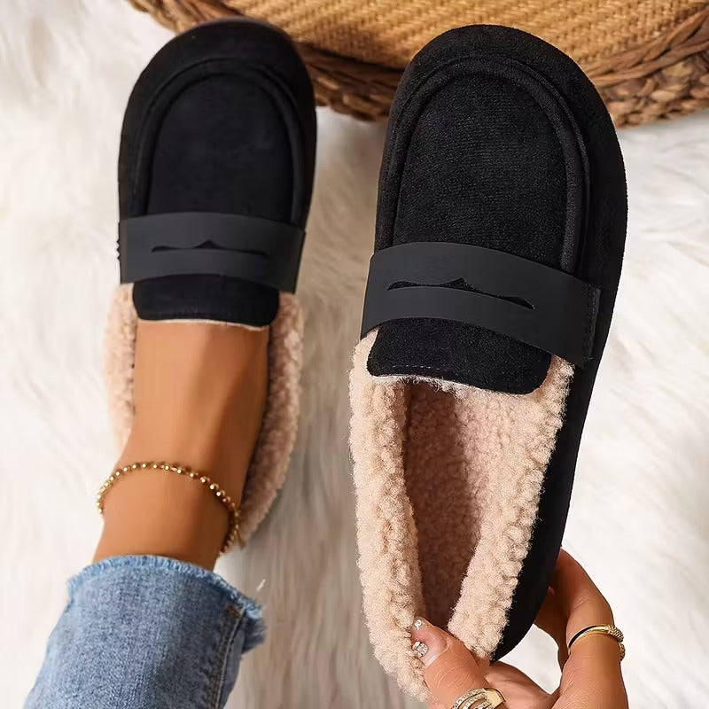 Mocassins d'hiver doublées de polaire