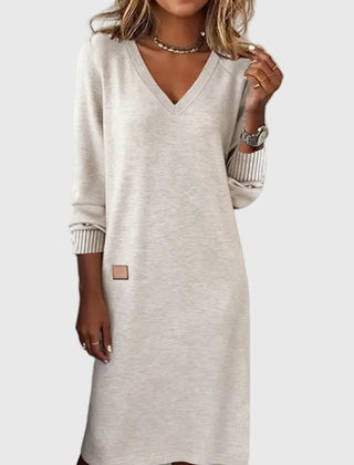 Robe douce élégante Alice, détail du tissu – Valloro Paris