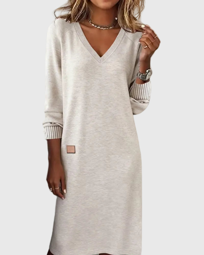 Robe douce élégante Alice, détail du tissu – Valloro Paris