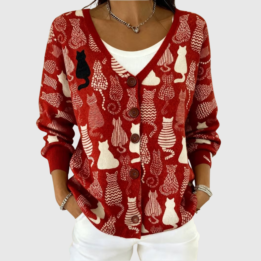 Victoria | Cardigan en maille boutonné
