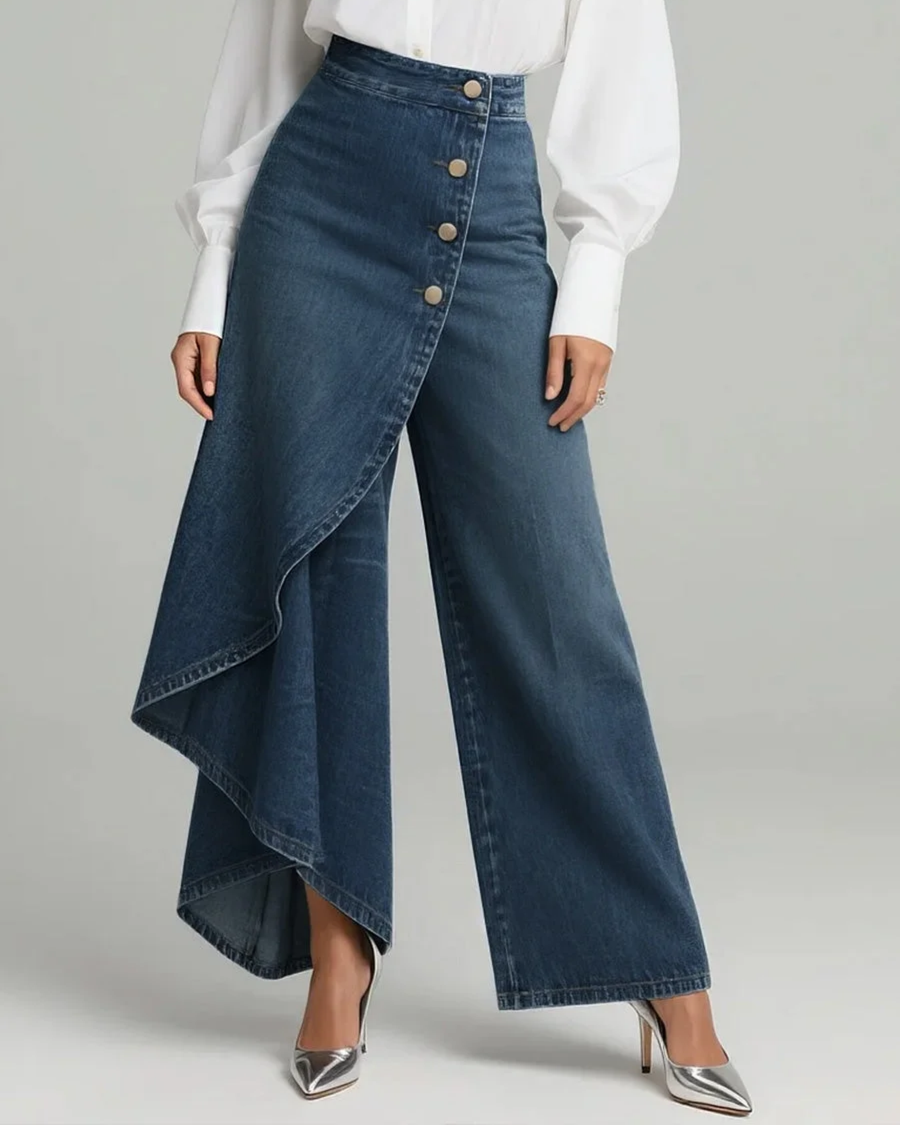 Audrey | Pantalon portefeuille en jean