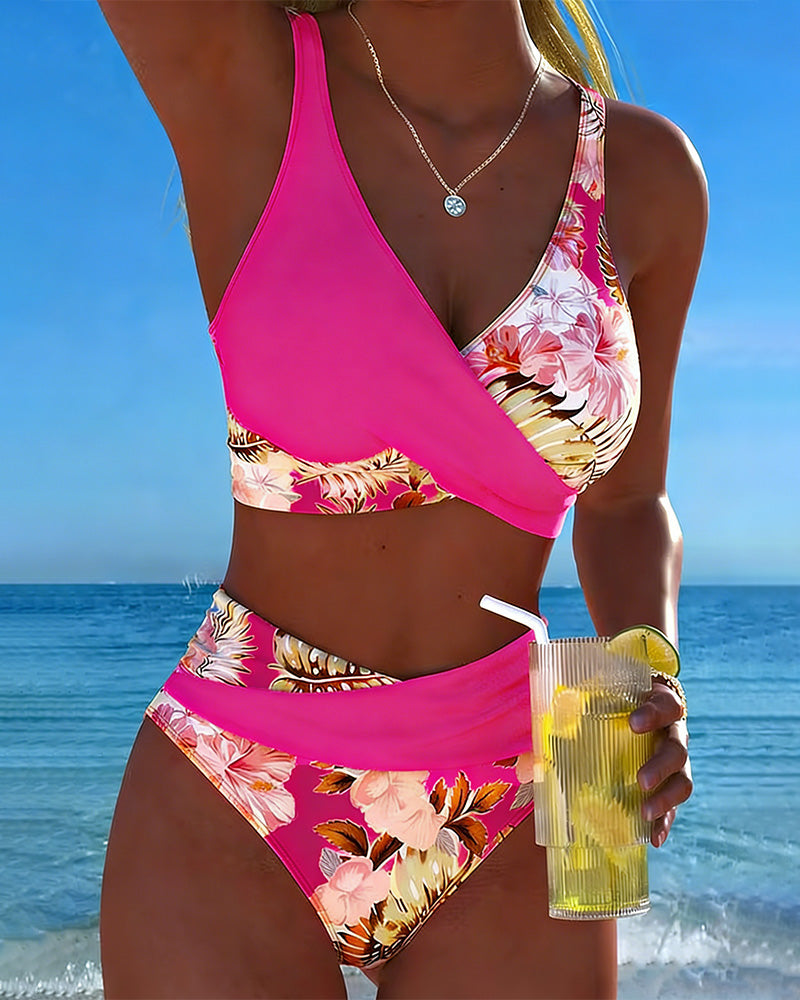 Bikini élégant à imprimé floral Léa, vue de dos (photo 14) – Valloro Paris