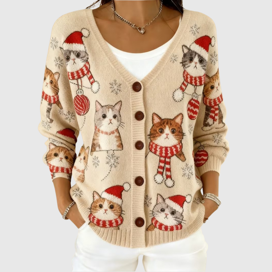 Catalina | Cardigan en maille boutonné