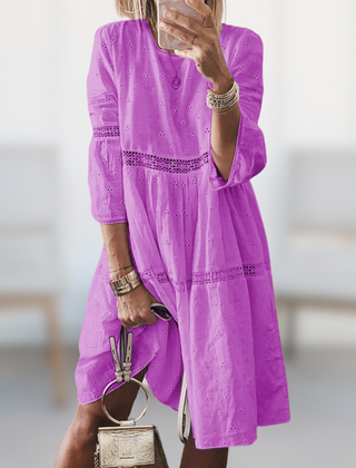 Robe d'été élégante Vera, vue de face – Valloro Paris