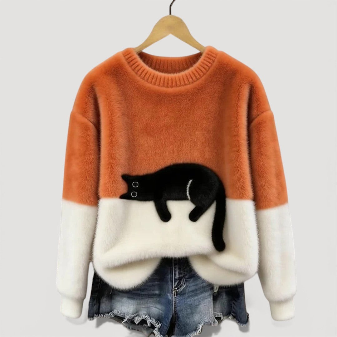 LIRA™ | Pull à motif chat