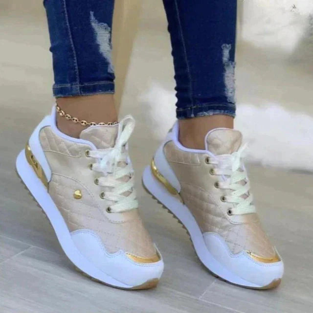 Baskets de luxe scintillantes Luna, vue de dessus – Valloro Paris