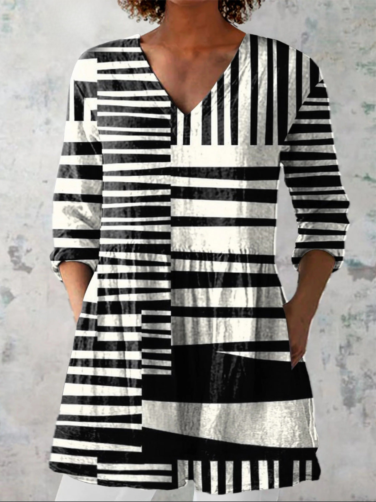 Sophie | Blouse longue à col V