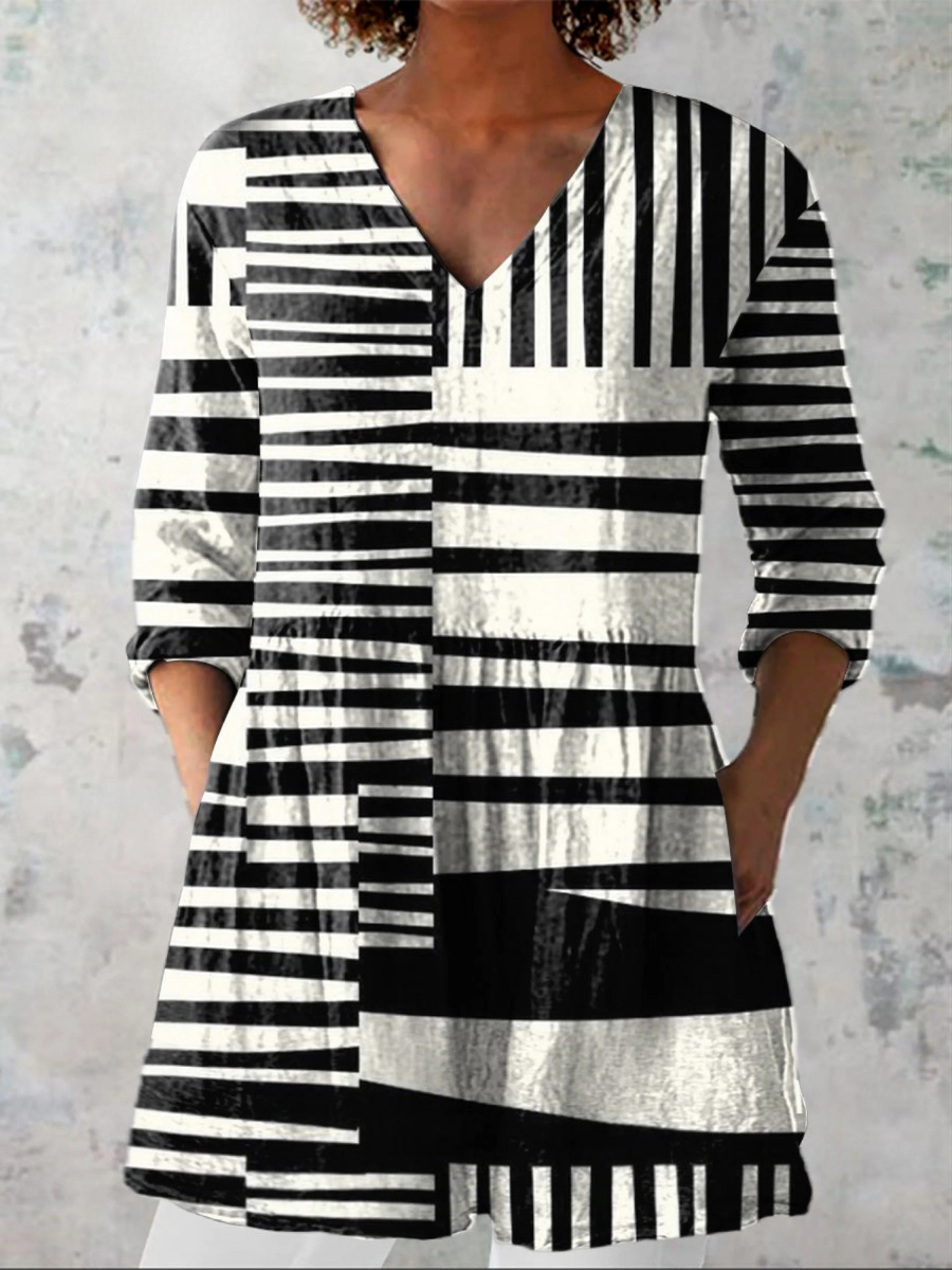 Sophie | Blouse longue à col V