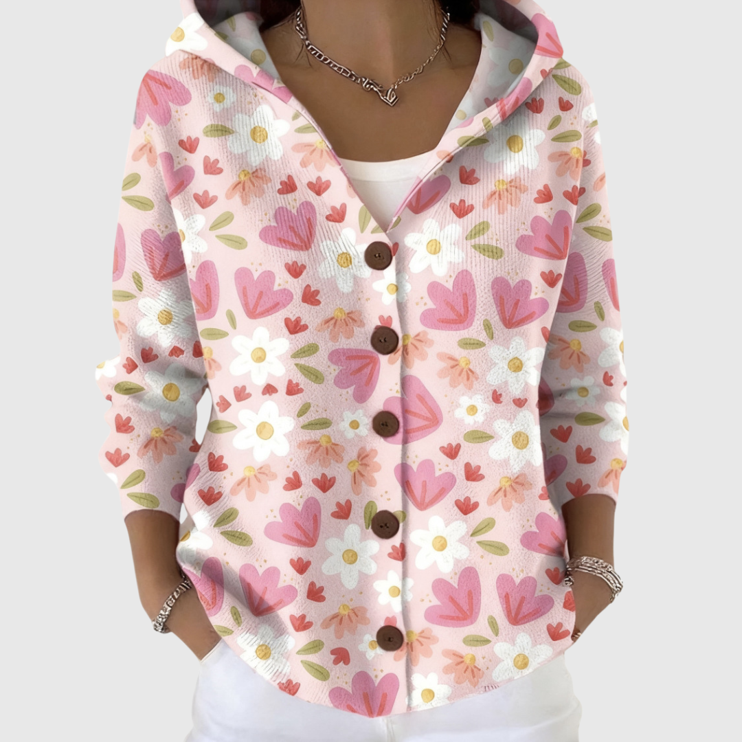 Elvira | Cardigan en maille à capuche