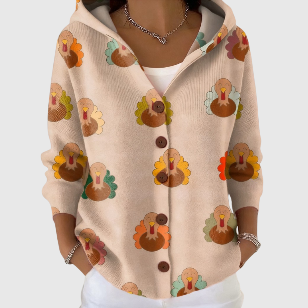 Pilar | Cardigan en maille à capuche