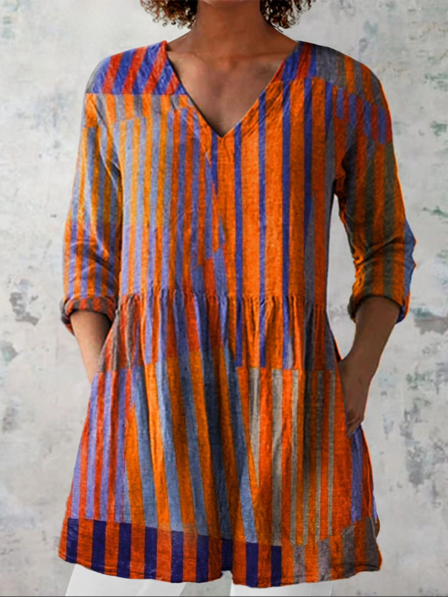 Nadia | Blouse longue à col V