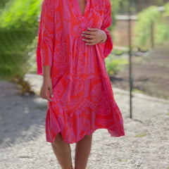 Robe élégante boho chic Joyce, vue de dos – Valloro Paris