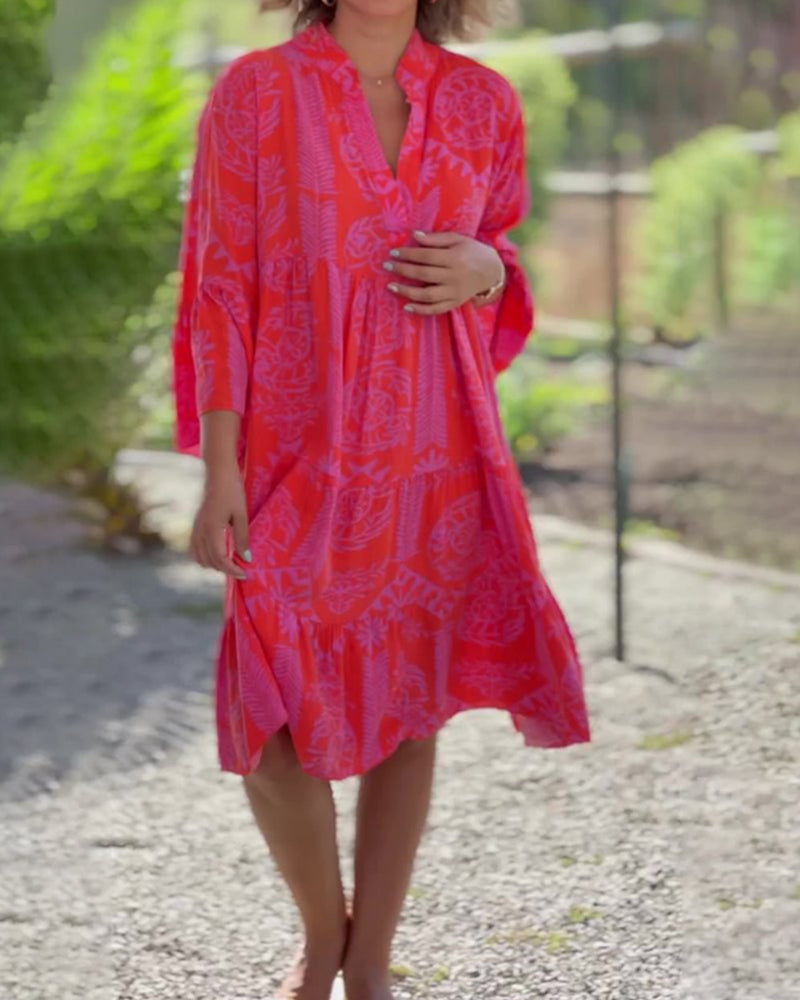 Robe élégante boho chic Joyce, vue de dos – Valloro Paris