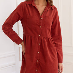 Robe fluide au tombé élégant Elone, vue de dos – Valloro Paris