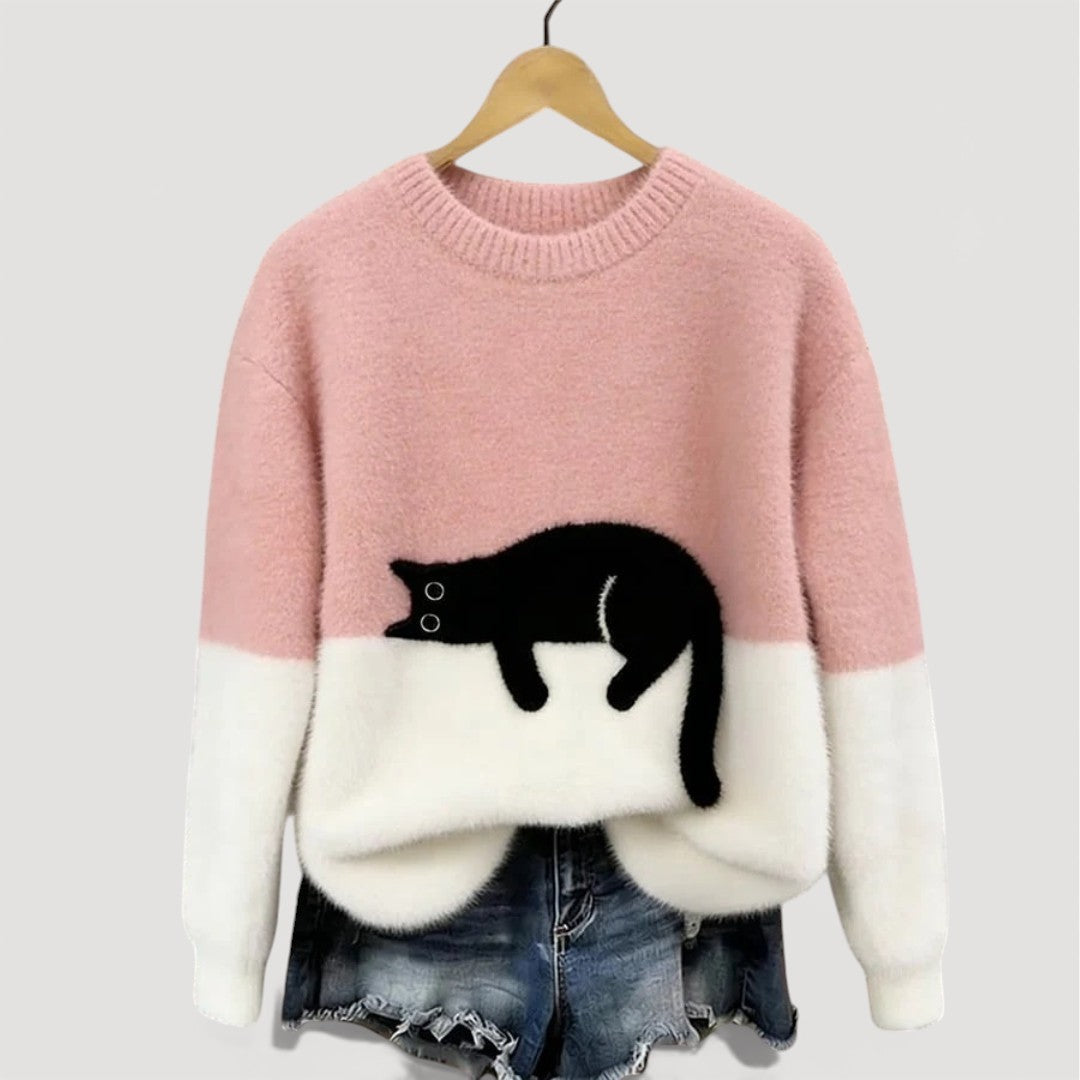 LIRA™ | Pull à motif chat