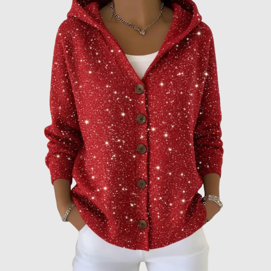 Manuela | Cardigan en maille à capuche