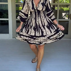 Robe boho glow Romy, vue de profil – Valloro Paris