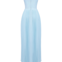 Robe longue fluide et élégante Siena, vue complète du modèle – Valloro Paris