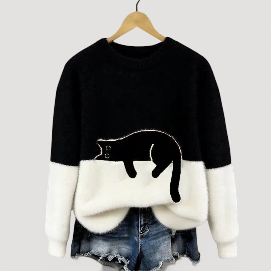 LIRA™ | Pull à motif chat