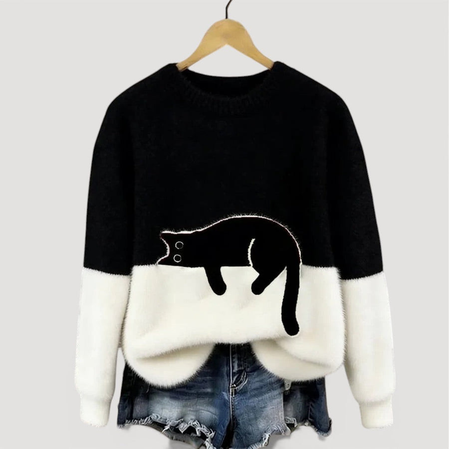 LIRA™ | Pull à motif chat