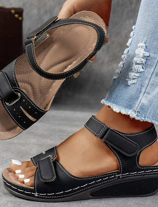 Sandales orthopédiques d'été Elsie, vue de dessus – Valloro Paris