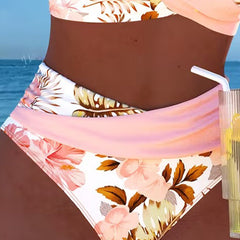Bikini élégant à imprimé floral Léa, vue de dos – Valloro Paris