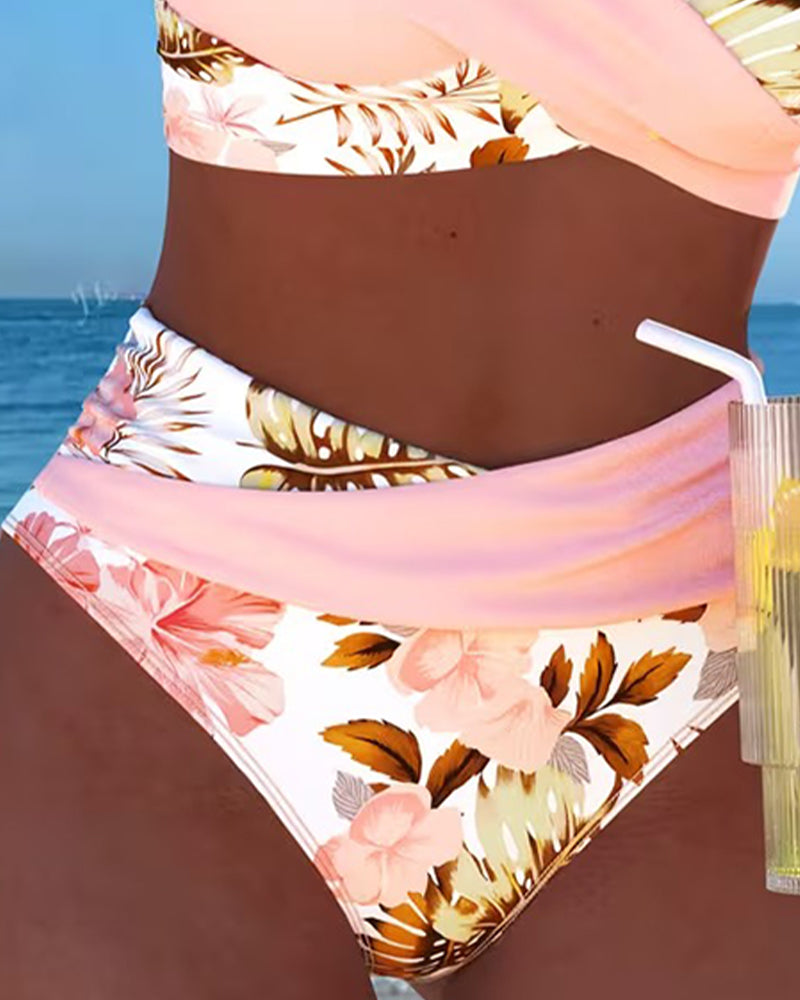 Bikini élégant à imprimé floral Léa, vue de dos – Valloro Paris