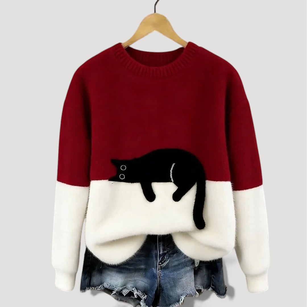LIRA™ | Pull à motif chat