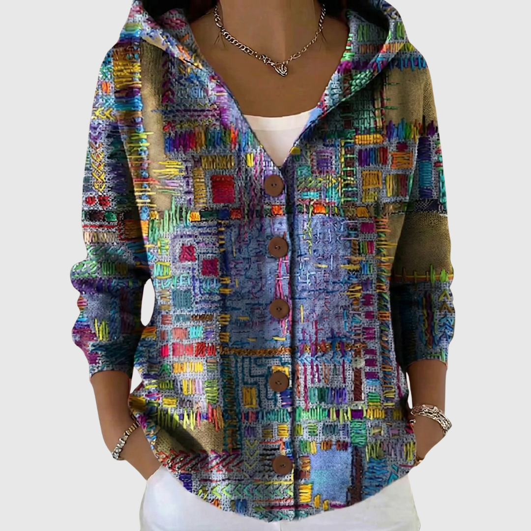 Marina | Cardigan en maille à capuche