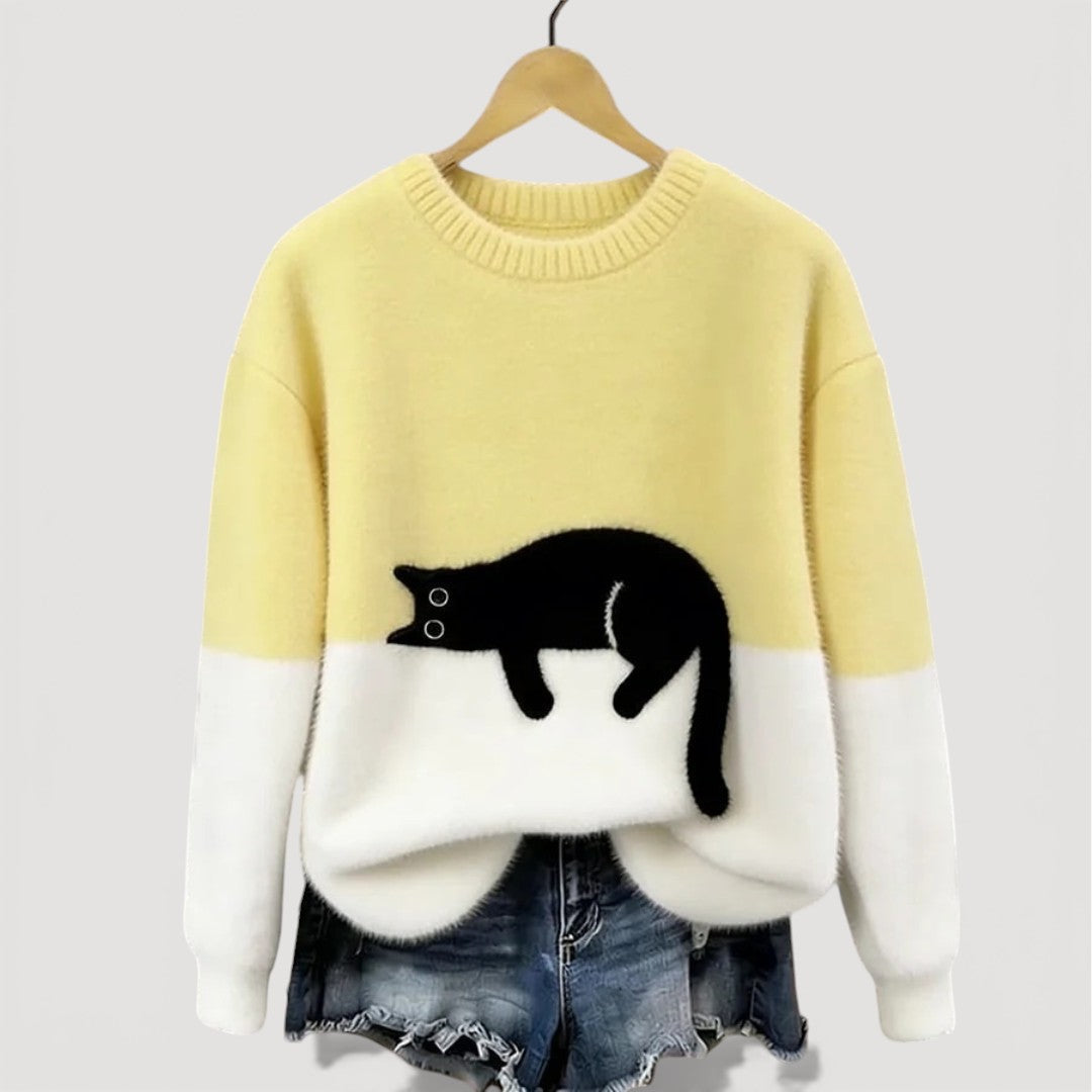LIRA™ | Pull à motif chat