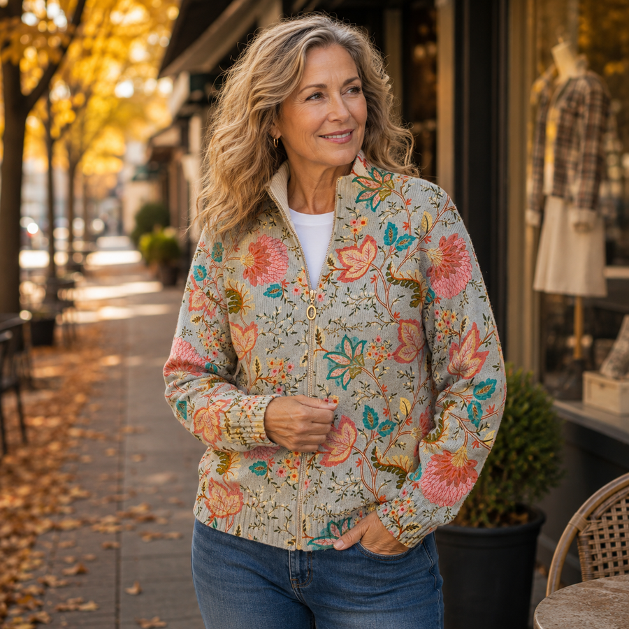 Xanthe™ | Cardigan imprimé floral vintage