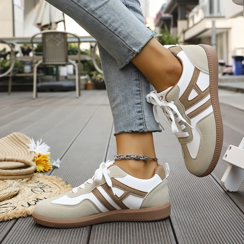 Baskets orthopédiques confortables Erin, détail de la semelle – Valloro Paris
