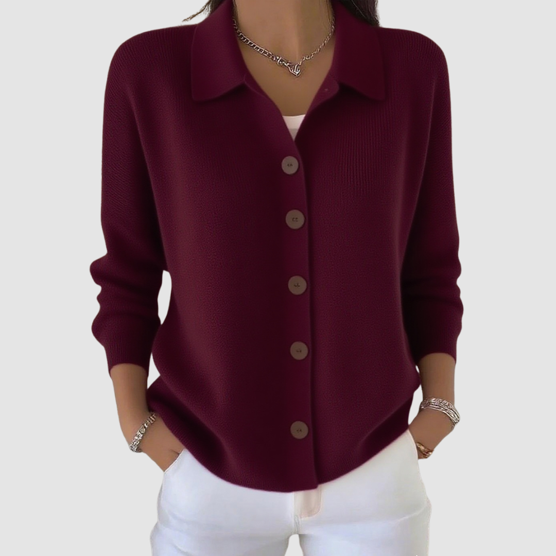 Riah™ | Cardigan en maille boutonné