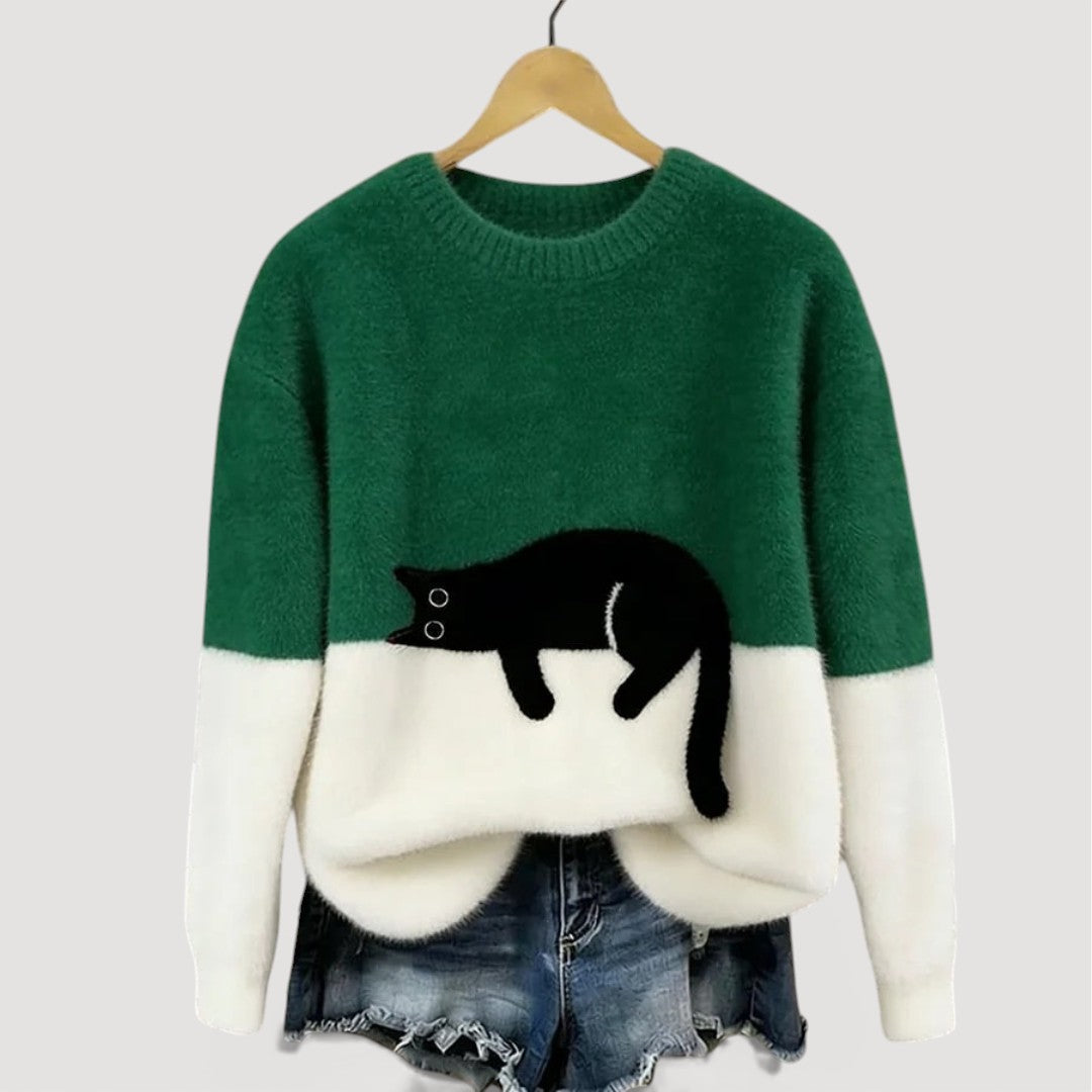 LIRA™ | Pull à motif chat