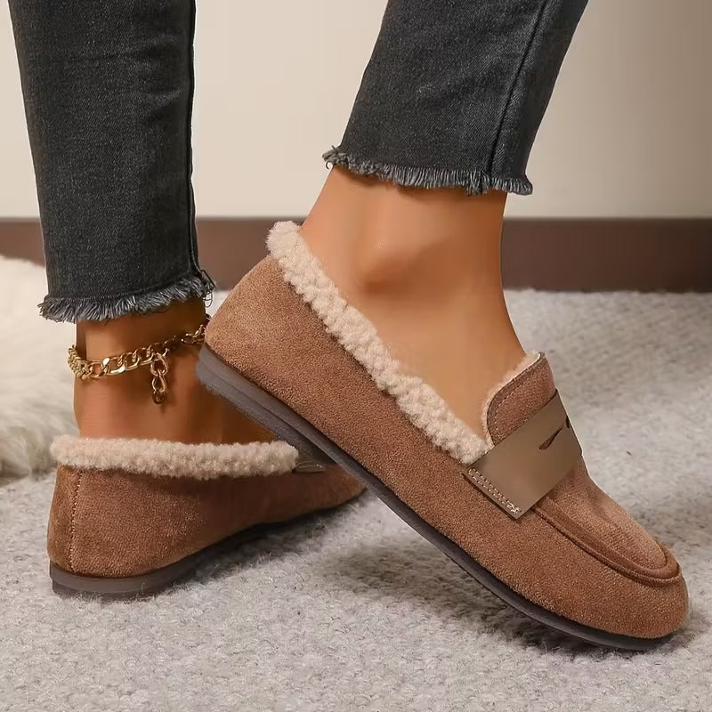 Mocassins d'hiver doublées de polaire