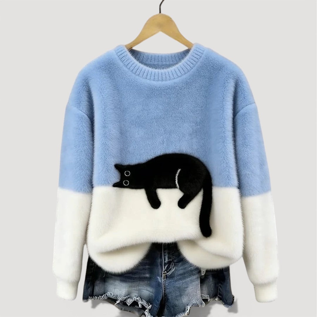 LIRA™ | Pull à motif chat
