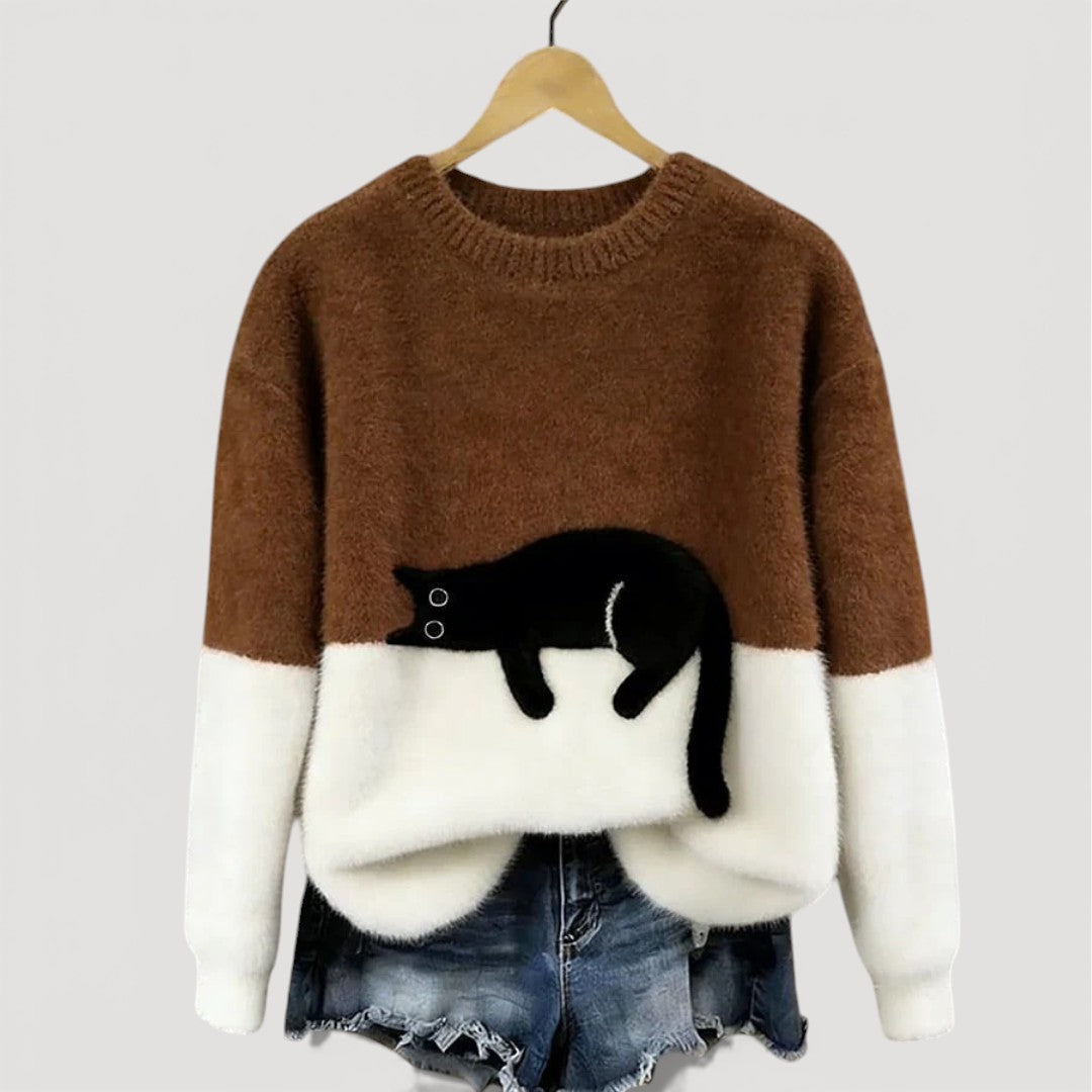 LIRA™ | Pull à motif chat