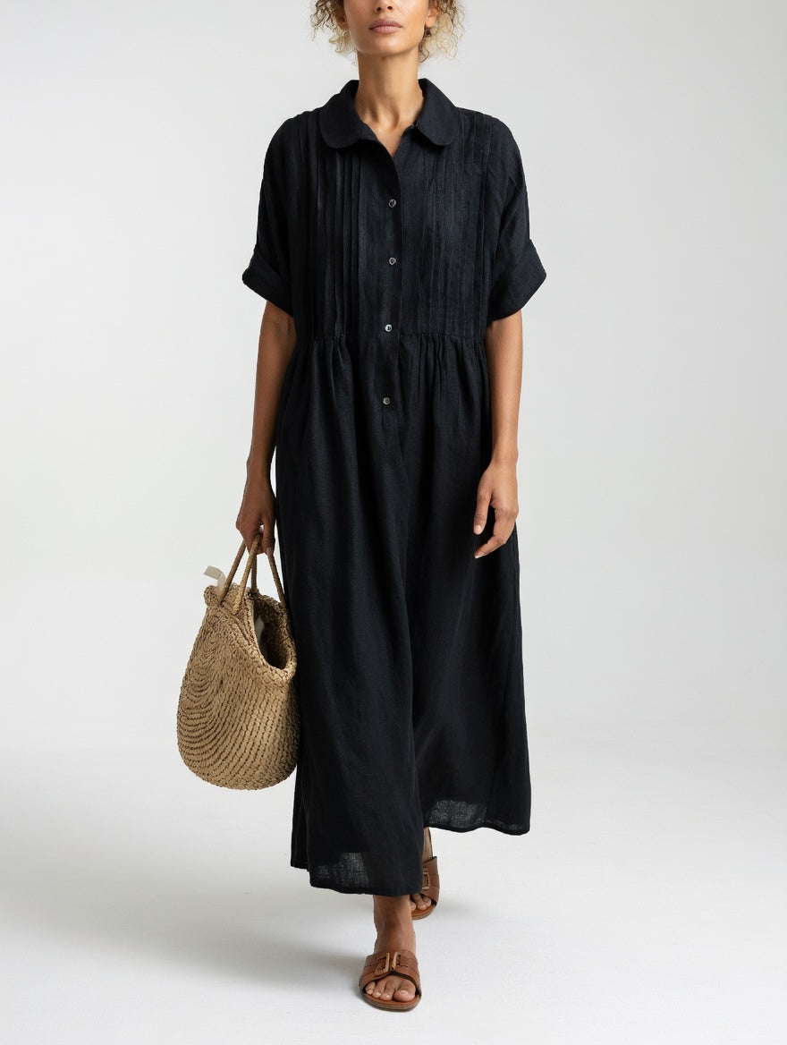 Lysandra™ — Robe chemise fluide estivale
