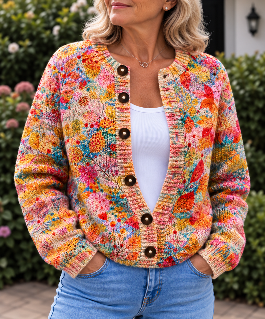 Helena™ | Cardigan en maille vintage