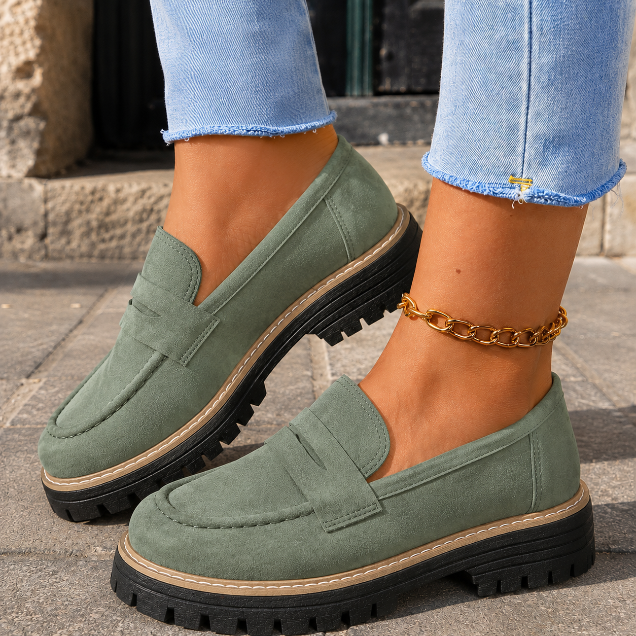 Mocassins Chunky pour Femme à Plateforme