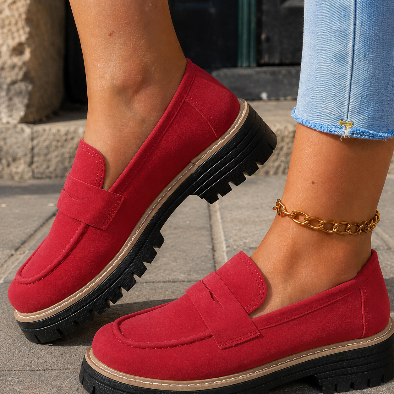 Mocassins Chunky pour Femme à Plateforme