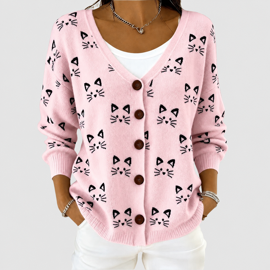 Adela | Cardigan en maille boutonné