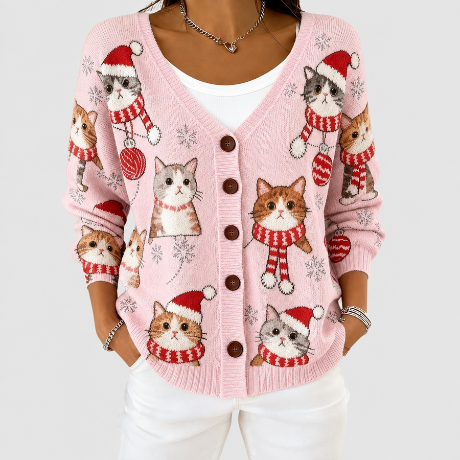 Catalina | Cardigan en maille boutonné