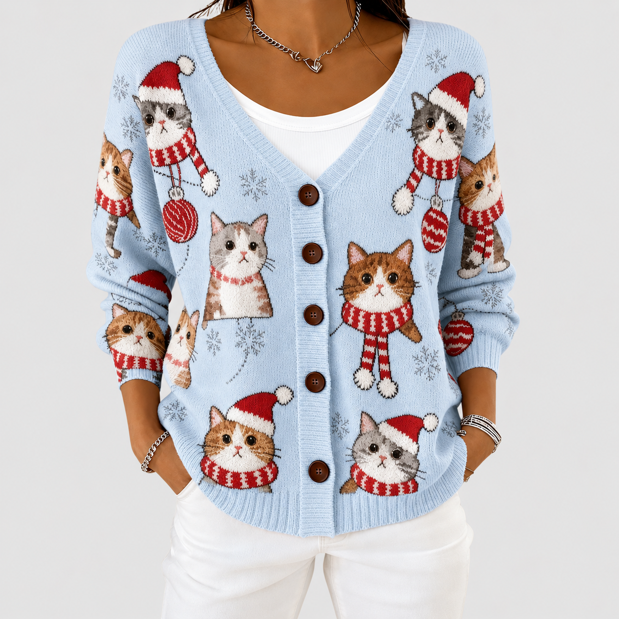 Catalina | Cardigan en maille boutonné