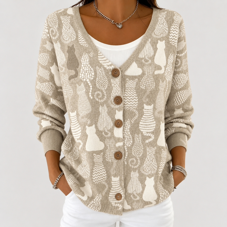 Victoria | Cardigan en maille boutonné