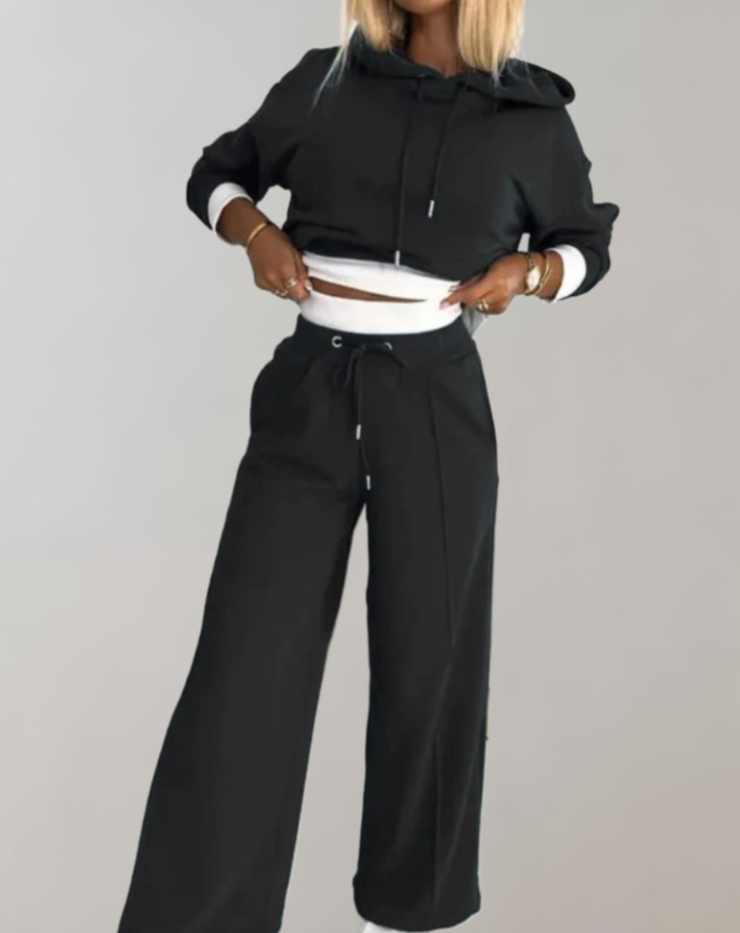 Ensemble lounge luxe deux pièces Alice, détail du tissu – Valloro Paris