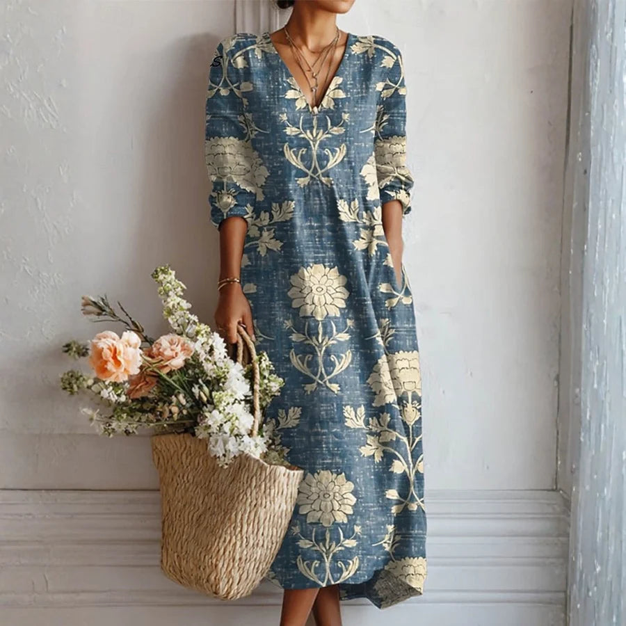 Esra™ | Robe Fleurie Élégance Naturelle
