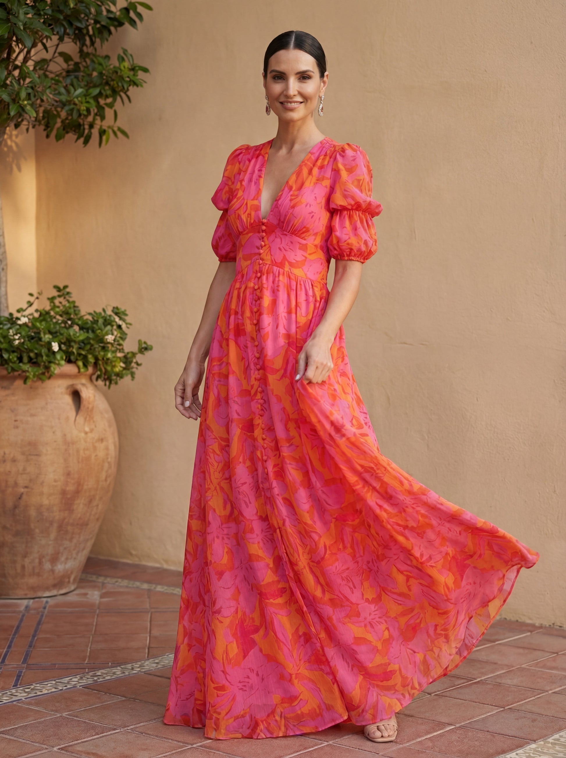 Élodie | Robe longue Fleur de Soleil