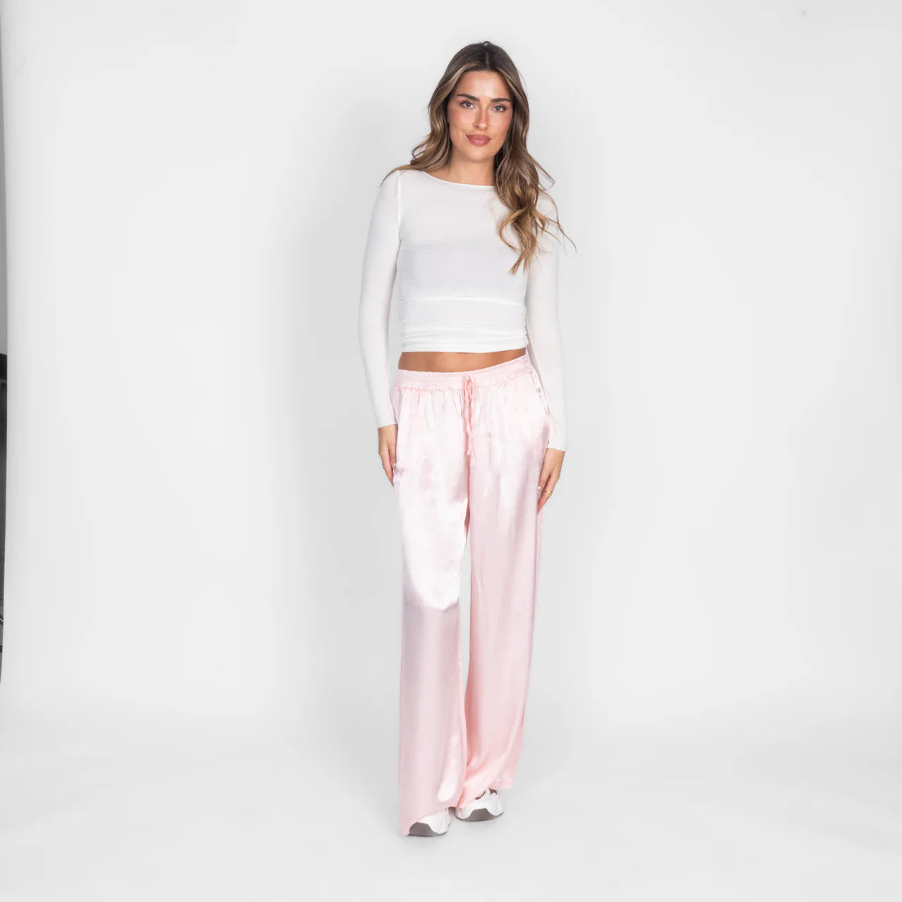 Pantalon en satin