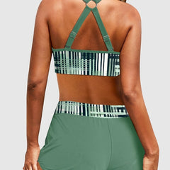 Maillot de bain côtelé à taille haute Azalea, portée à la plage – Valloro Paris